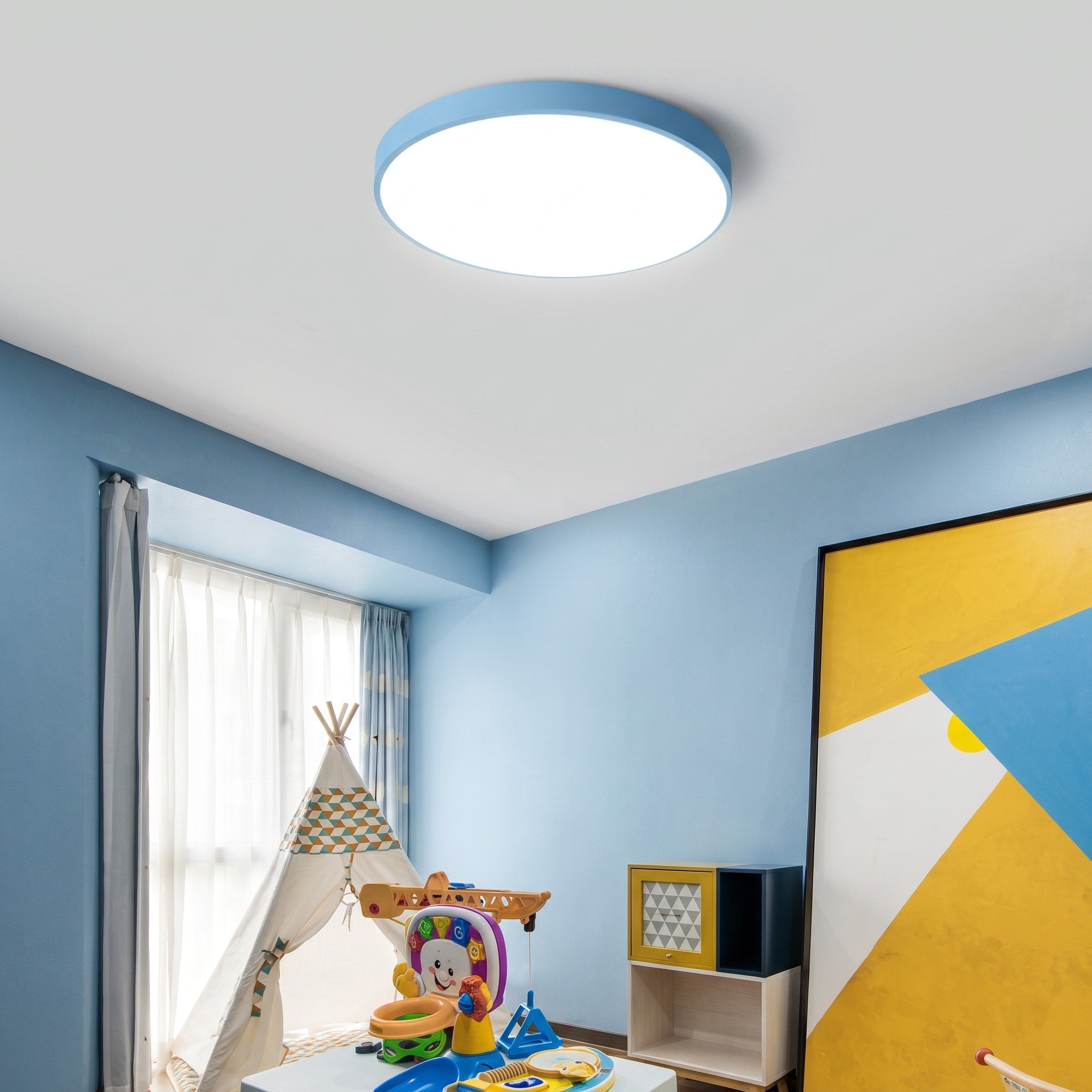 Runde LED Deckenleuchte mit minimalistisches Flachdesign