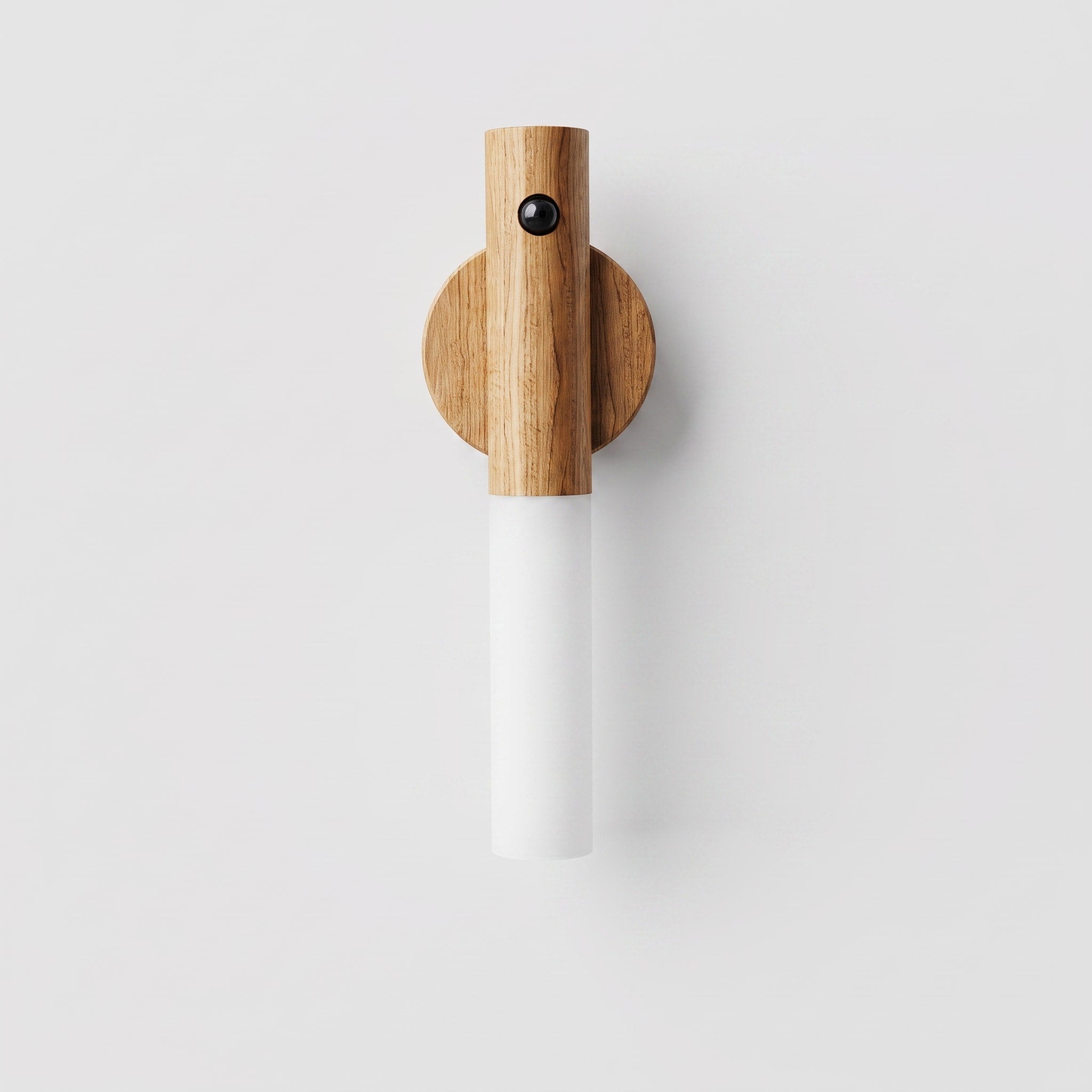Kabellose LED Wandleuchte mit Bewegungsmelder und Holzdesign