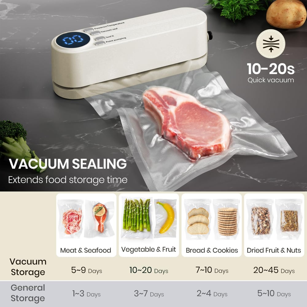 3 - in - 1 Kabelloses Vakuumiergerät – Frische leicht gemacht - Vacuum Sealers - Voldeva