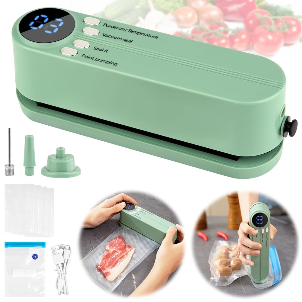3 - in - 1 Kabelloses Vakuumiergerät – Frische leicht gemacht - Vacuum Sealers - Voldeva