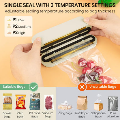 3 - in - 1 Kabelloses Vakuumiergerät – Frische leicht gemacht - Vacuum Sealers - Voldeva