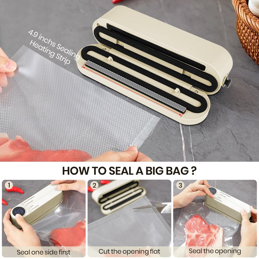3 - in - 1 Kabelloses Vakuumiergerät – Frische leicht gemacht - Vacuum Sealers - Voldeva