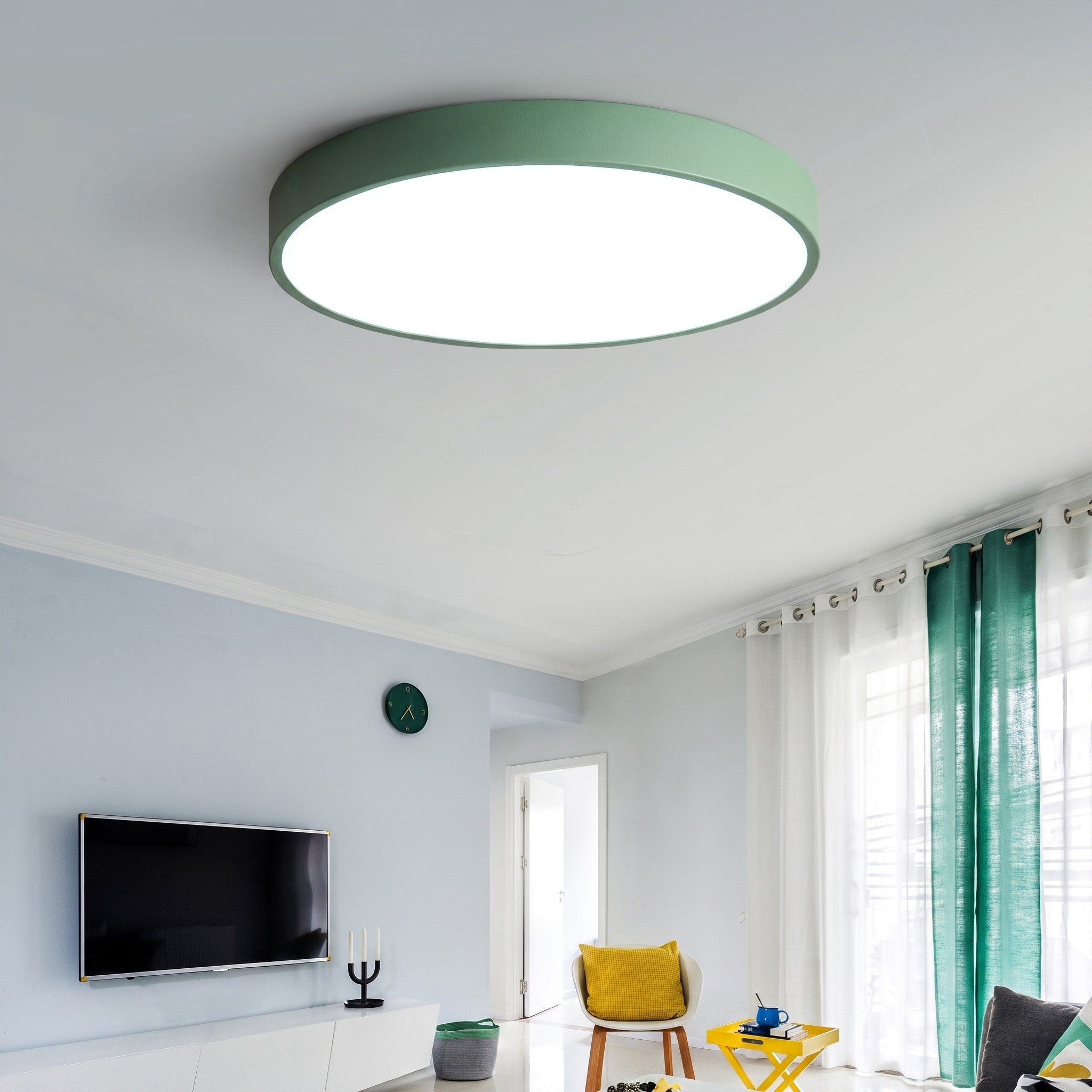 Runde LED Deckenleuchte mit minimalistisches Flachdesign
