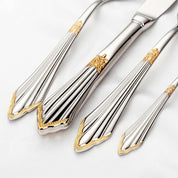 4 - teiliges Besteckset mit goldenen Details - Besteckset - Voldeva