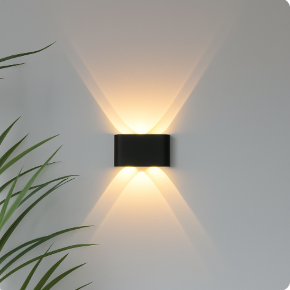 LED Wandleuchte Außen Und Innen Mit Minimalistischem Design