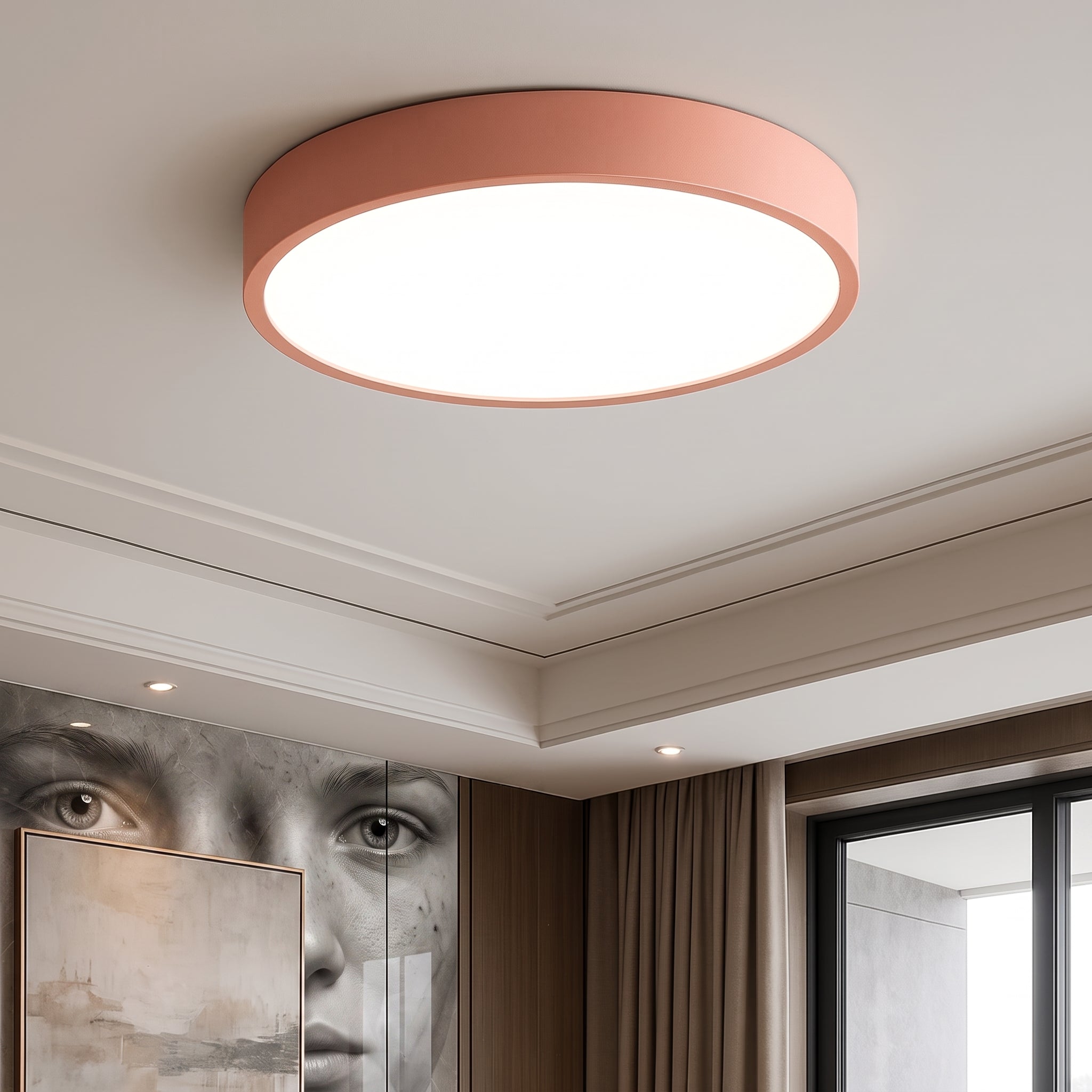 Nordische Macaron Runde LED-Deckenleuchte