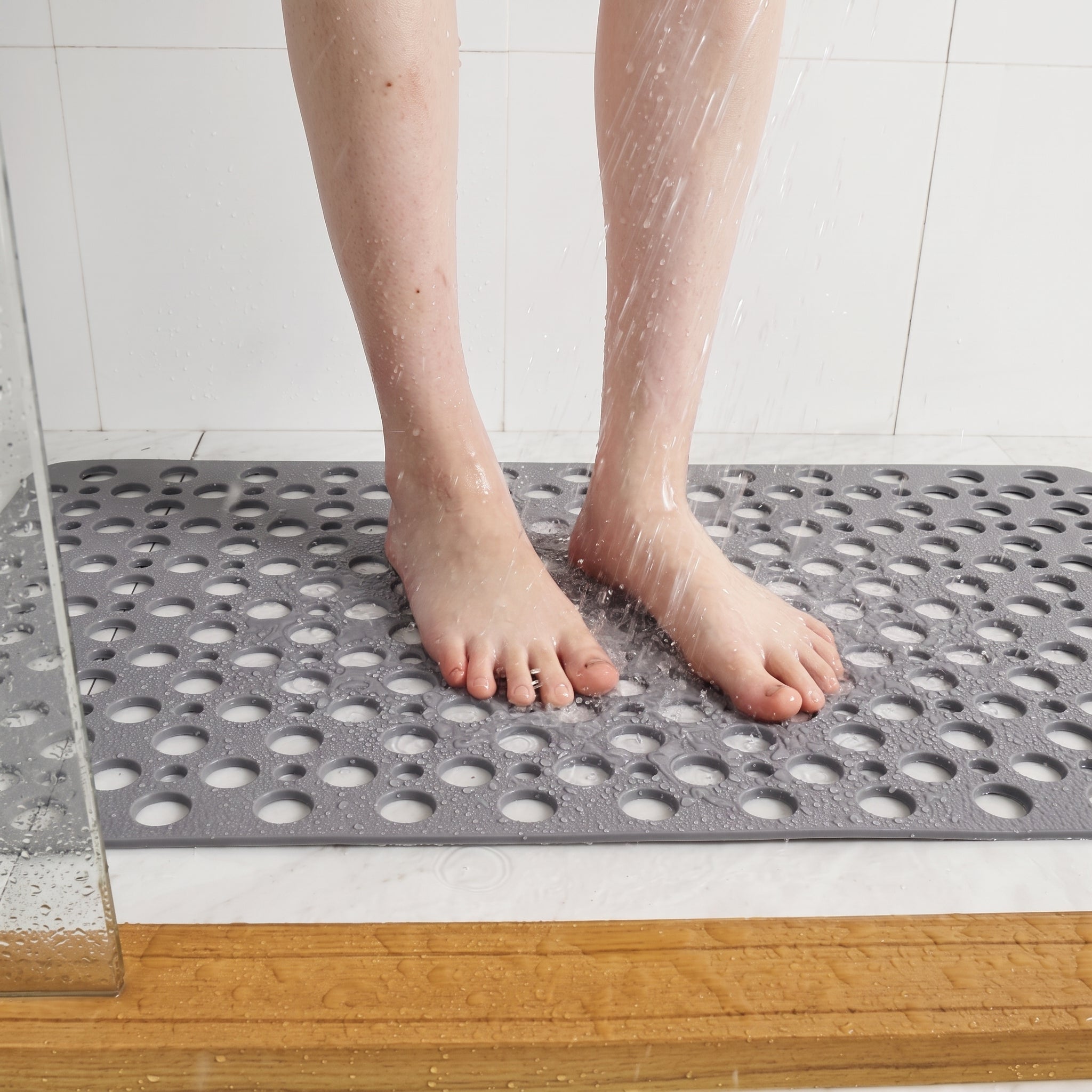 Rutschfeste Hohle Ablauf-Dusche Perforierte Badematte