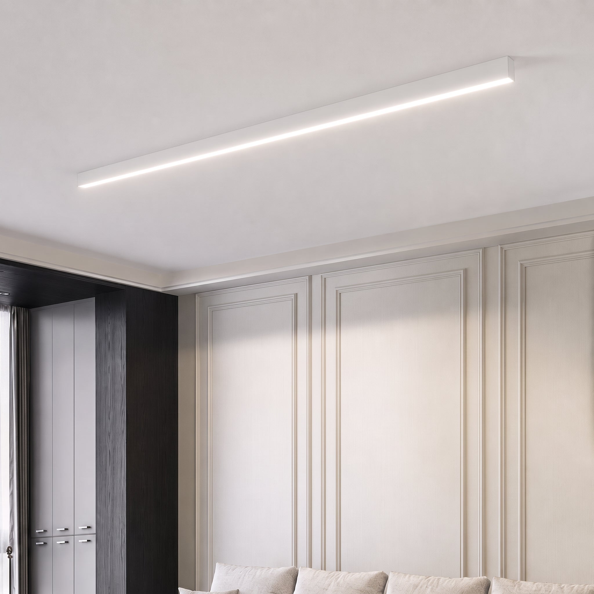 Schlanke LED-Latte Deckenleuchte Lineares Panel Flach