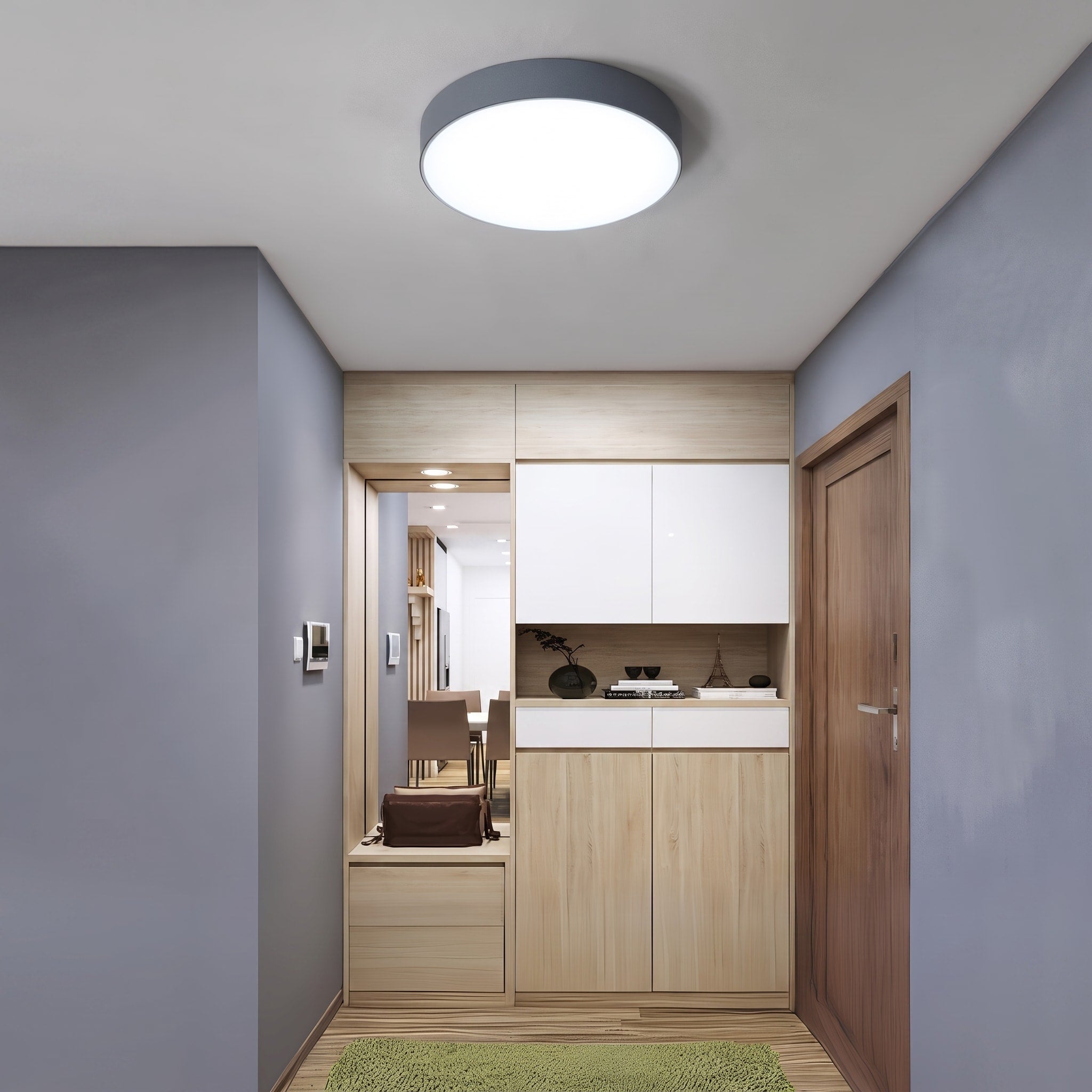 Runde LED Deckenleuchte mit minimalistisches Flachdesign