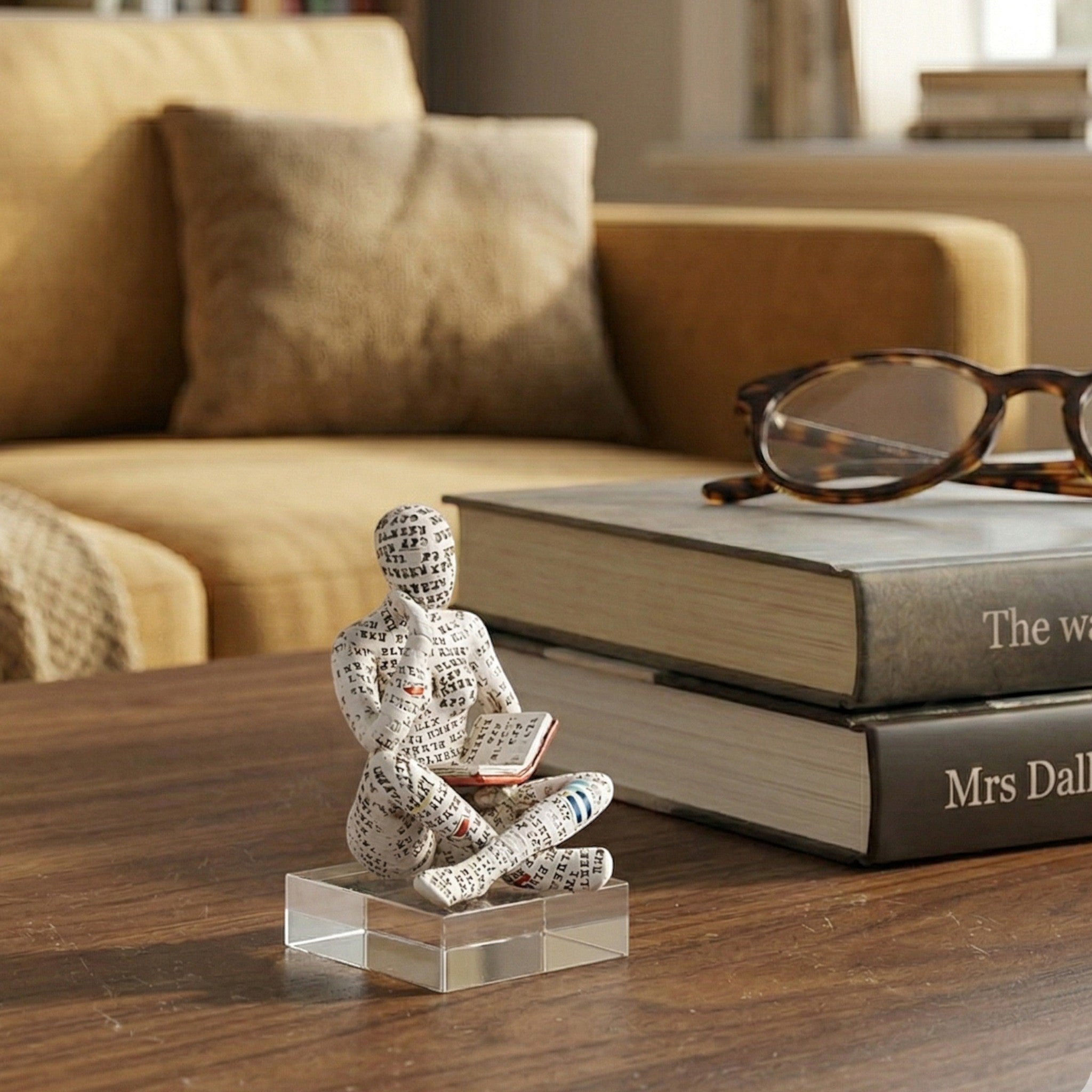 Abstrakte Skulptur einer lesenden Person - Humanoid Sculptures - 2 - Voldeva