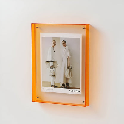 AcryGlow – Transparenter Bilderrahmen mit modernem minimalistischen Design - Picture Frame - Voldeva