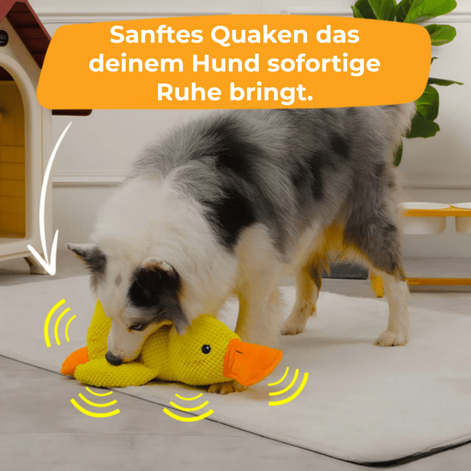 Anti - Stress Ente - Beruhigendes Stressspielzeug für Büro und Zuhause - Voldeva