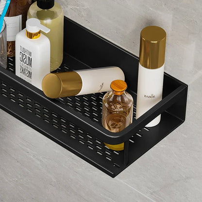 AquaForma – Schwarzes Duschregal mit modernem & platzsparendem Design - Bathroom Shelf Storage - Voldeva