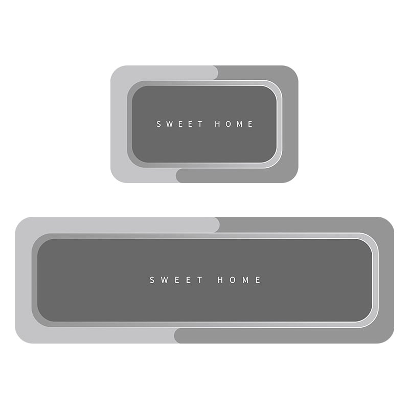 AquaMat – Rutschfeste & Ultra - Saugfähige Badezimmermatte - Küchenfußmatte - Voldeva