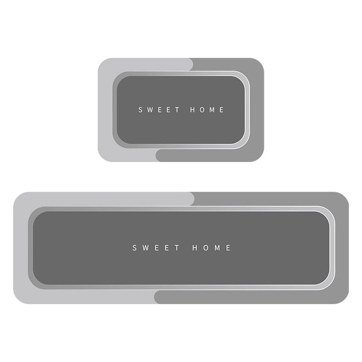 AquaMat – Rutschfeste & Ultra - Saugfähige Badezimmermatte - Küchenfußmatte - Voldeva