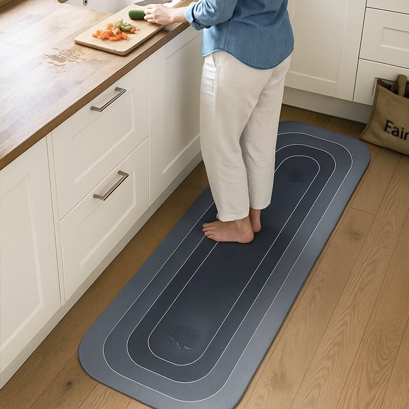 AquaMat – Rutschfeste & Ultra - Saugfähige Badezimmermatte - Küchenfußmatte - Voldeva
