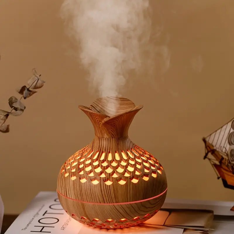 Aroma Diffuser mit LED Luftbefeuchter - LED - Dekorationslichter - Braun - Voldeva