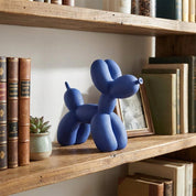 Artizo - Abstrakte Ballonhund Skulptur aus Kunstharz - Ballonhund Skulptur - Blau - Voldeva