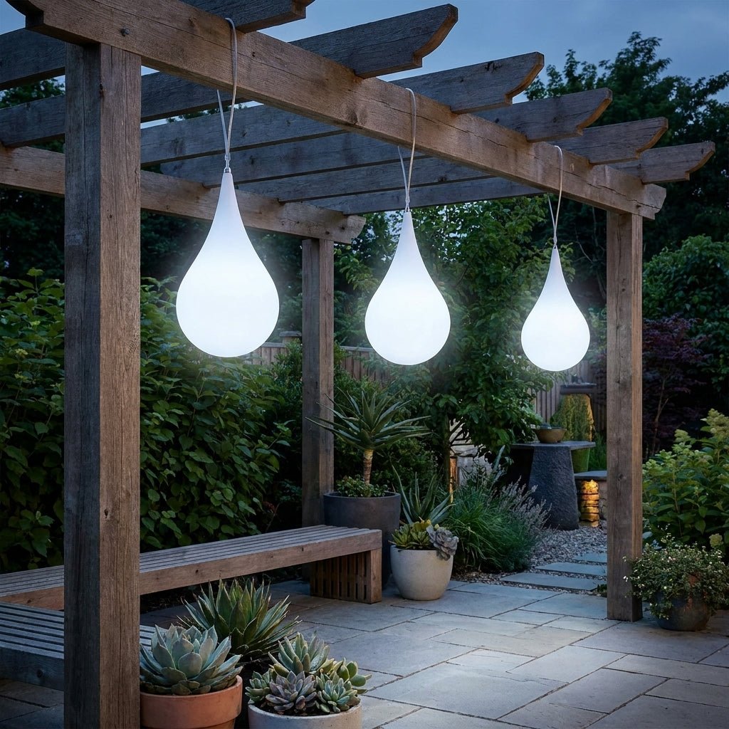 Außen - Pendelleuchte im Wassertropfen - Design - Pendelleuchte - Kaltweiß - Voldeva