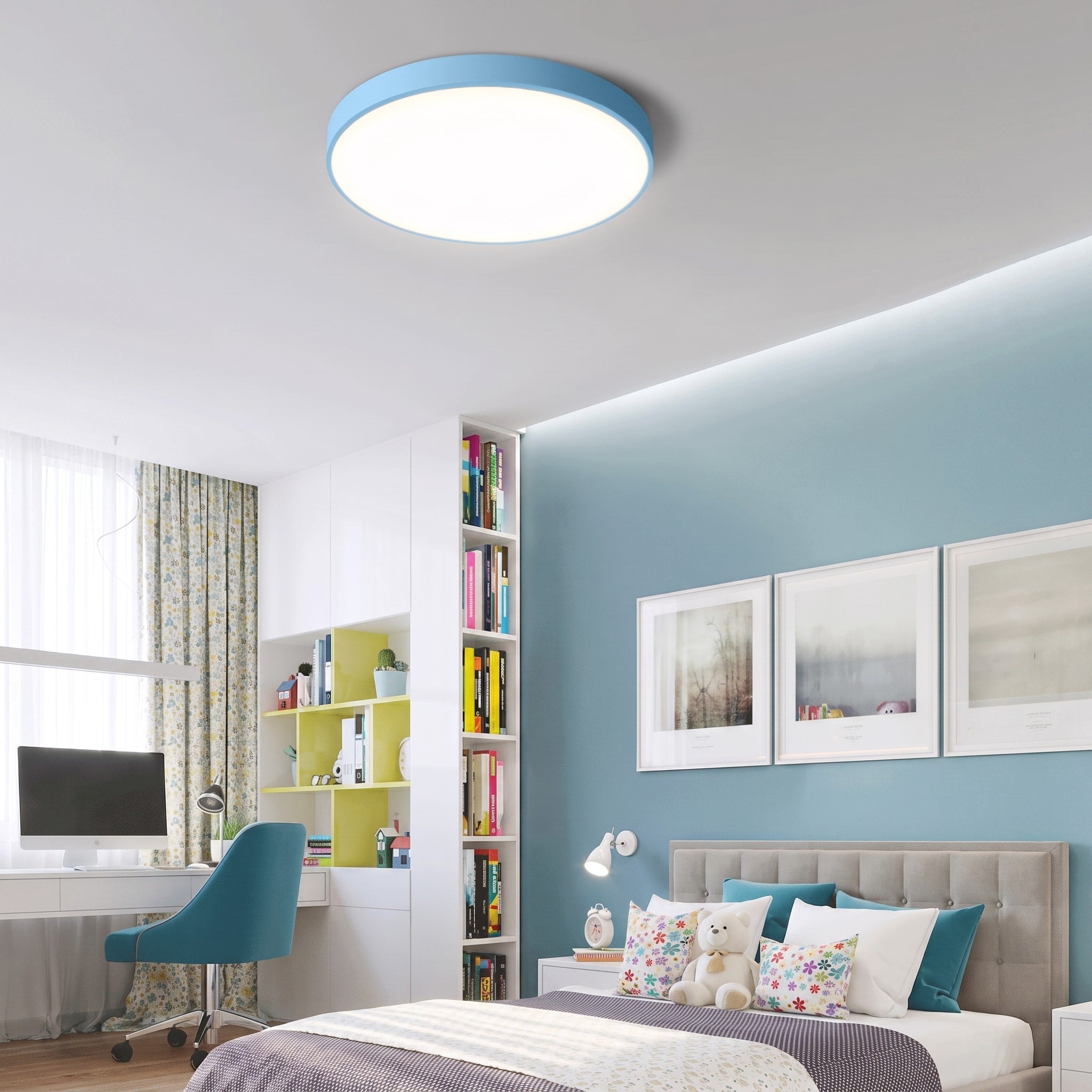 Runde LED Deckenleuchte mit minimalistisches Flachdesign