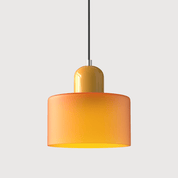 Bauhaus Farbglas Hängeleuchte Modernes Design - Deckenleuchte - Orange - Voldeva