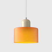 Bauhaus Farbglas Hängeleuchte Modernes Design - Deckenleuchte - Orange - Voldeva