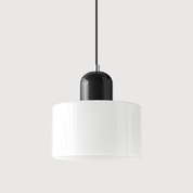 Bauhaus Farbglas Hängeleuchte Modernes Design - Deckenleuchte - Weiß - Voldeva