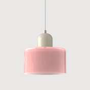 Bauhaus Farbglas Hängeleuchte Modernes Design - Deckenleuchte - Rosa - Voldeva