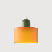 Bauhaus Farbglas Hängeleuchte Modernes Design - Deckenleuchte - Orange - Voldeva