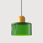 Bauhaus Farbglas Hängeleuchte Modernes Design - Deckenleuchte - Grün - Voldeva