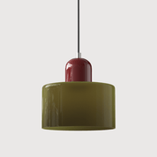Bauhaus Farbglas Hängeleuchte Modernes Design - Deckenleuchte - Hellgrün - Voldeva