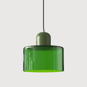 Bauhaus Farbglas Hängeleuchte Modernes Design - Deckenleuchte - Grün - Voldeva