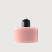 Bauhaus Farbglas Hängeleuchte Modernes Design - Deckenleuchte - Rosa - Voldeva
