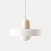 Bauhaus Eisen Pendelleuchte Farbige Moderne Hängeleuchte - Deckenleuchte - Beige - Voldeva