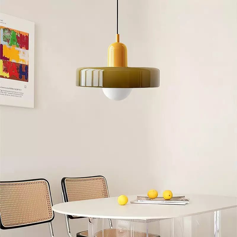 Bauhaus Eisen Pendelleuchte Farbige Moderne Hängeleuchte - Deckenleuchte - Beige - Voldeva