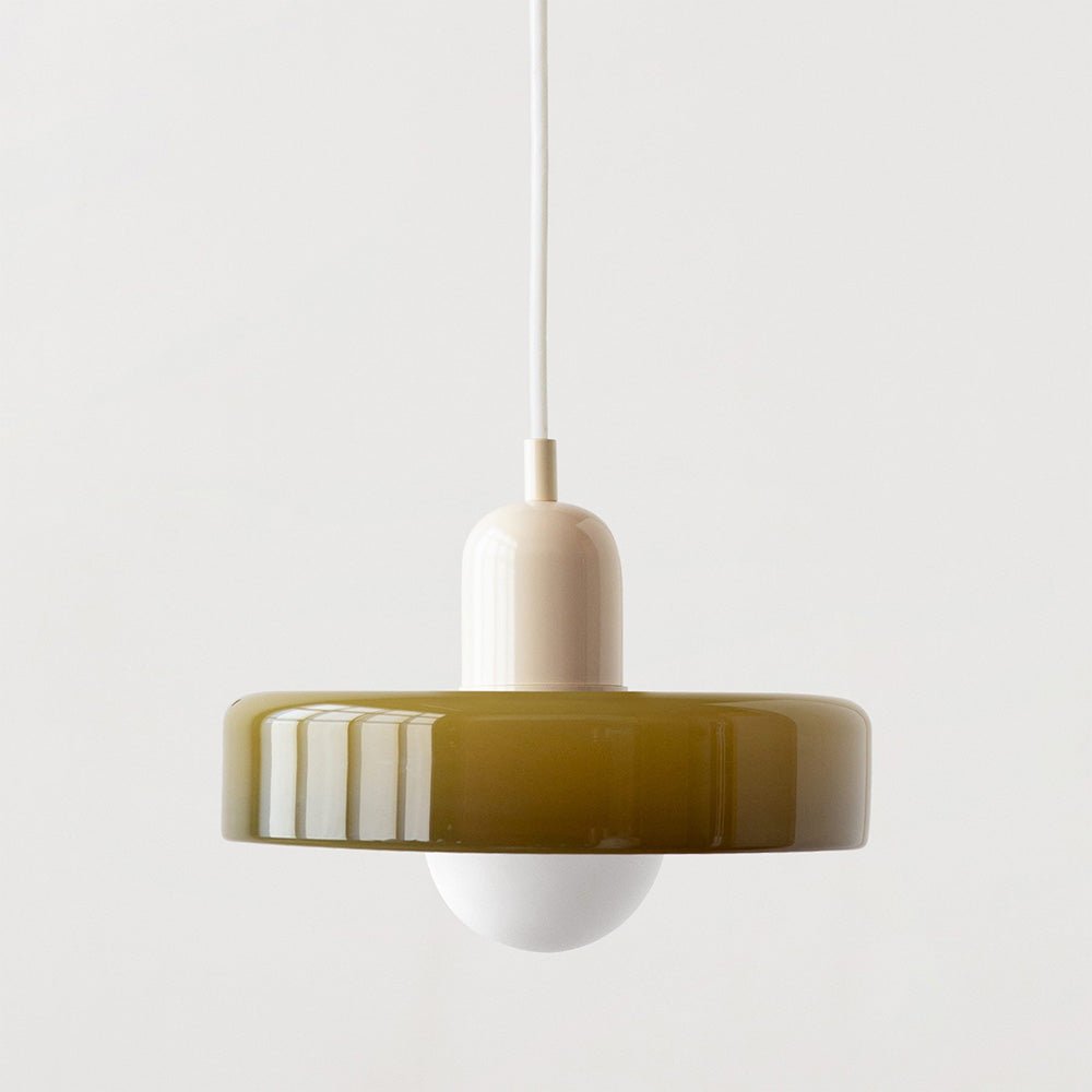 Bauhaus Eisen Pendelleuchte Farbige Moderne Hängeleuchte - Deckenleuchte - Beige - Voldeva