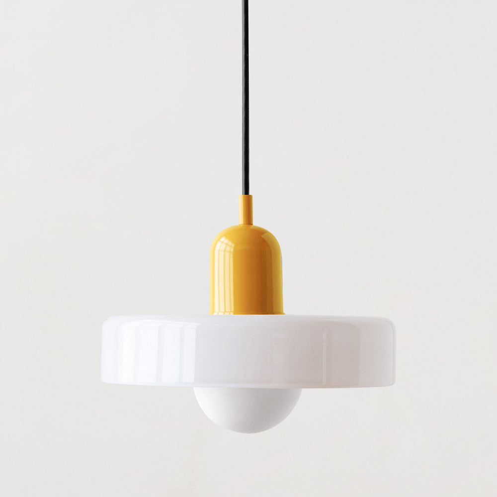 Bauhaus Eisen Pendelleuchte Farbige Moderne Hängeleuchte - Deckenleuchte - Gelb - Voldeva