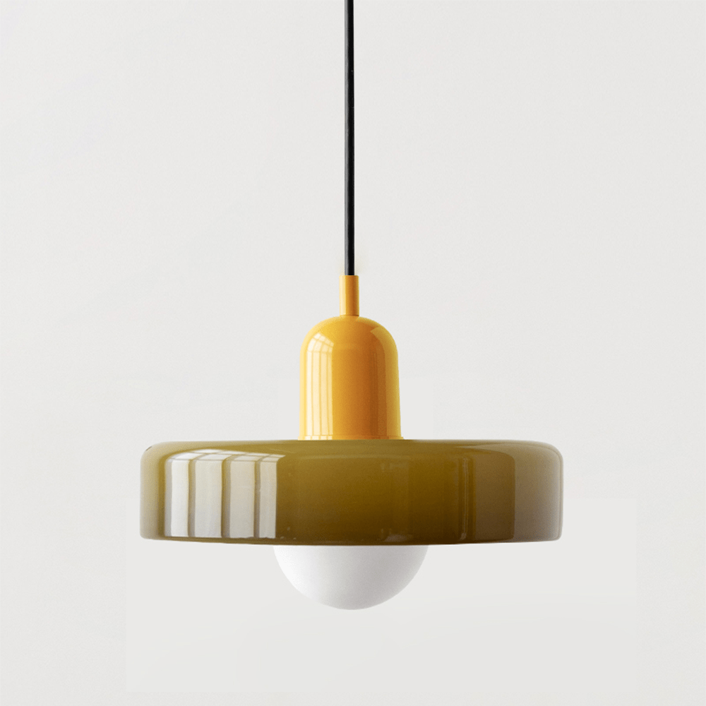 Bauhaus Eisen Pendelleuchte Farbige Moderne Hängeleuchte - Deckenleuchte - Beige - Voldeva