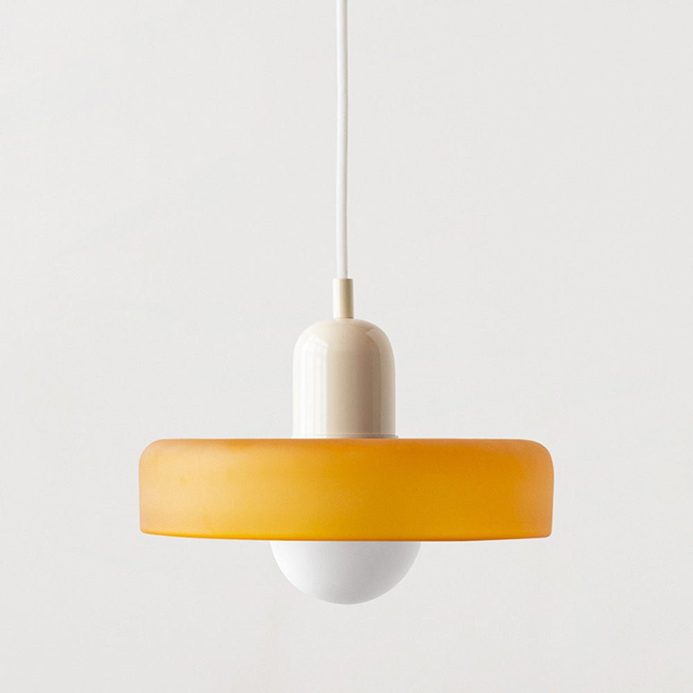 Bauhaus Eisen Pendelleuchte Farbige Moderne Hängeleuchte - Deckenleuchte - Beige - Voldeva