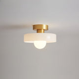 Bauhaus Runde Glas Deckenleuchte Modernes Design