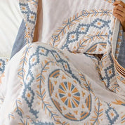 Baumwolldecke Mit Mandala - Muster Im Boho - Stil - Decke - 150x200 cm - Voldeva