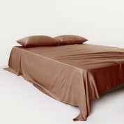 Bettlaken Ohne Gummizug Mit Atmungsaktiver Oberfläche - Schlafzimmer - Rost - Voldeva