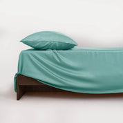 Bettlaken Ohne Gummizug Mit Atmungsaktiver Oberfläche - Schlafzimmer - Aquagrün - Voldeva