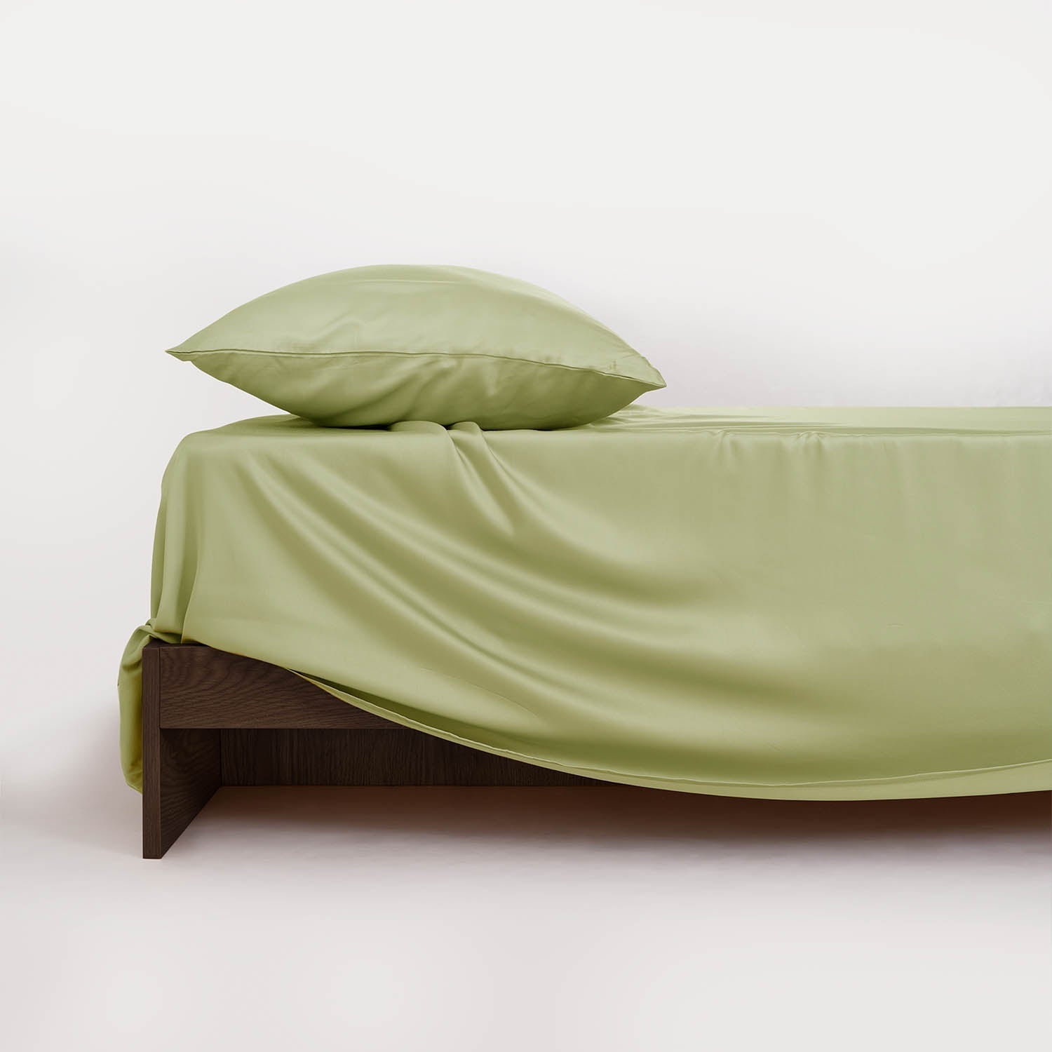 Bettlaken Ohne Gummizug Mit Atmungsaktiver Oberfläche - Schlafzimmer - Salbeigrün - Voldeva