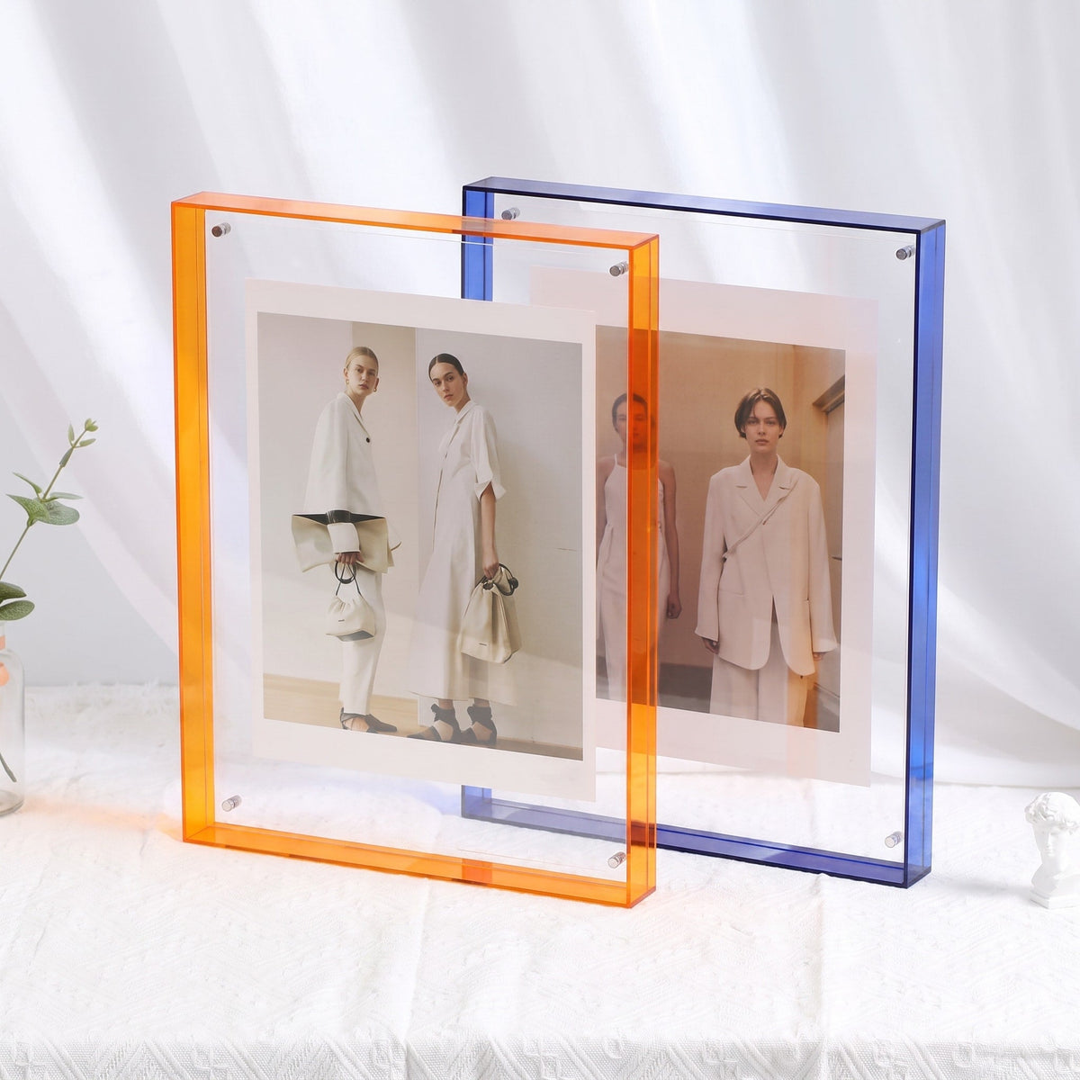 Bilderrahmen mit farbiger Acrylkante im Blockdesign - Picture Frames - Hellgrün - Voldeva