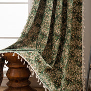 Blumenvorhang im Vintage - Stil für eine klassische Raumatmosphäre - Vorhänge - Gartenrose - Voldeva