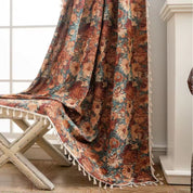 Blumenvorhang im Vintage - Stil für eine klassische Raumatmosphäre - Vorhänge - Herbstblumen - Voldeva