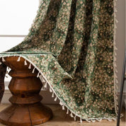 Blumenvorhang im Vintage - Stil für eine klassische Raumatmosphäre - Vorhänge - Gartenrose - Voldeva