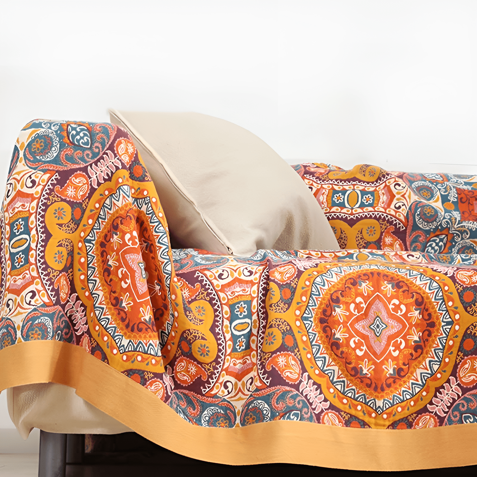 Weiche Boho Wohndecke für extra Komfort - Decke - 150x200cm - Voldeva