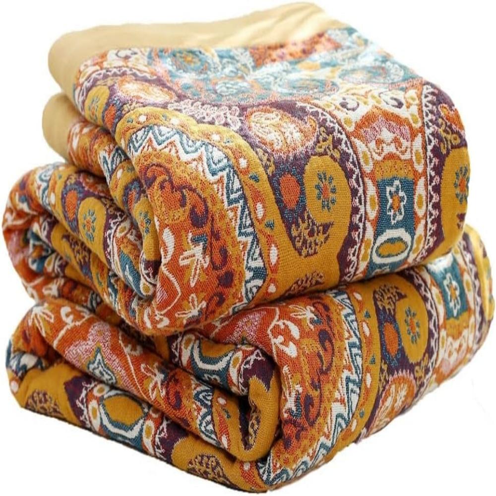 Weiche Boho Wohndecke für extra Komfort - Decke - 150x200cm - Voldeva